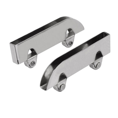 Harfington Uxcell Showcase Cabinet Door Stainless Steel Glass Sliding Roller Wheel Pulley 10pcs