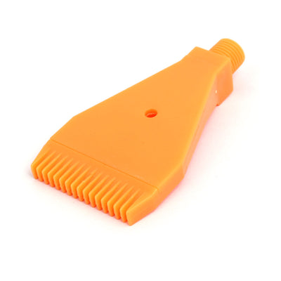 Harfington Uxcell 1/4BSPT Male Thread ABS Single Hole Air Blow Off Flat Jet Nozzle Orange