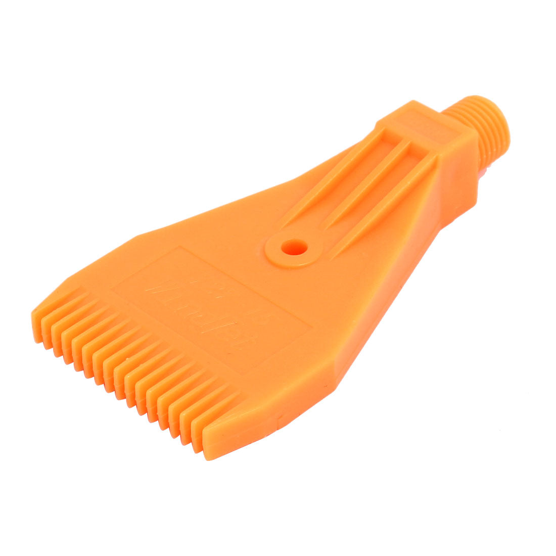 uxcell Uxcell 1/4BSPT Male Thread ABS Single Hole Air Blow Off Flat Jet Nozzle Orange