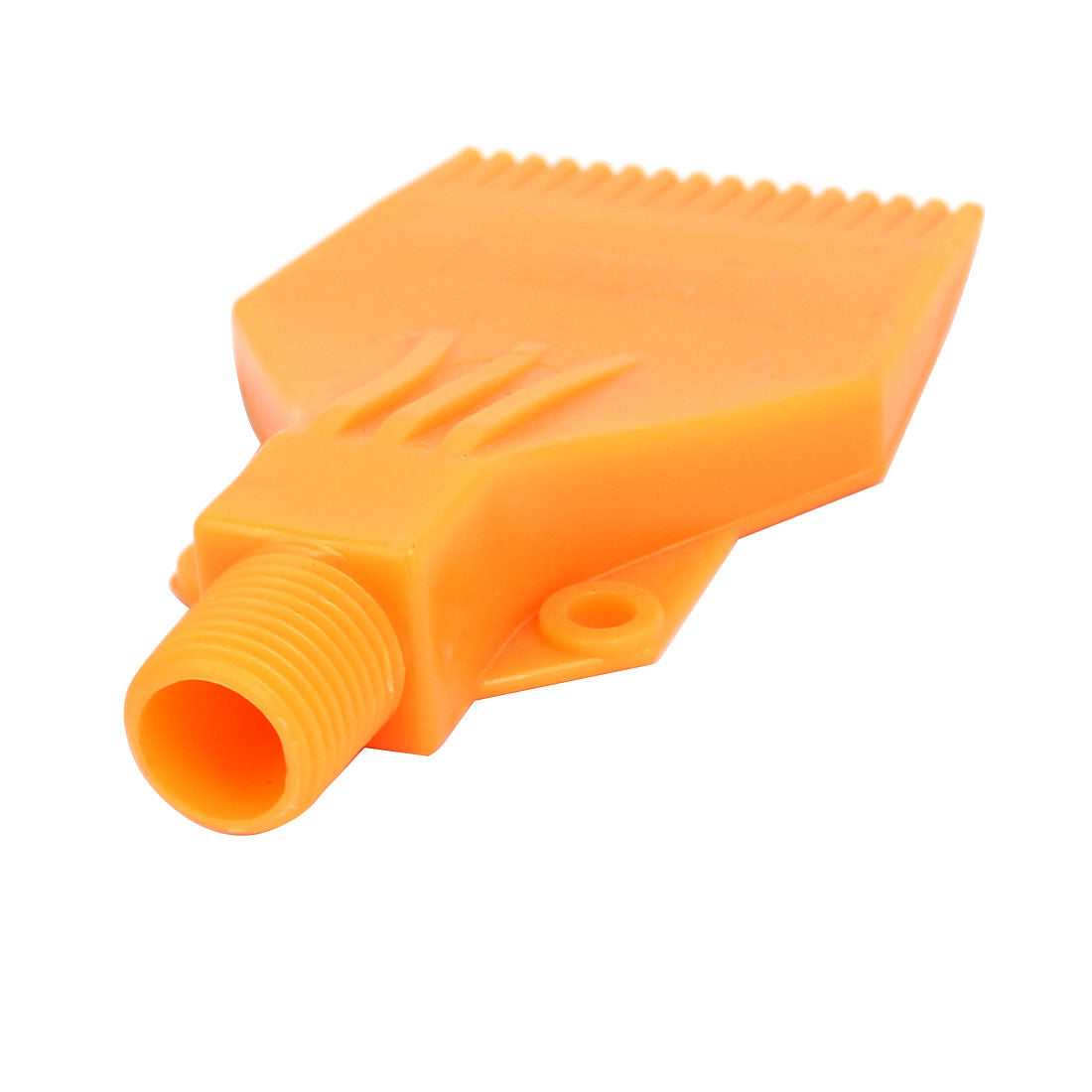 uxcell Uxcell 1/4BSP Male Thread ABS Double Hole Air Blow Off Flat Jet Nozzle Orange