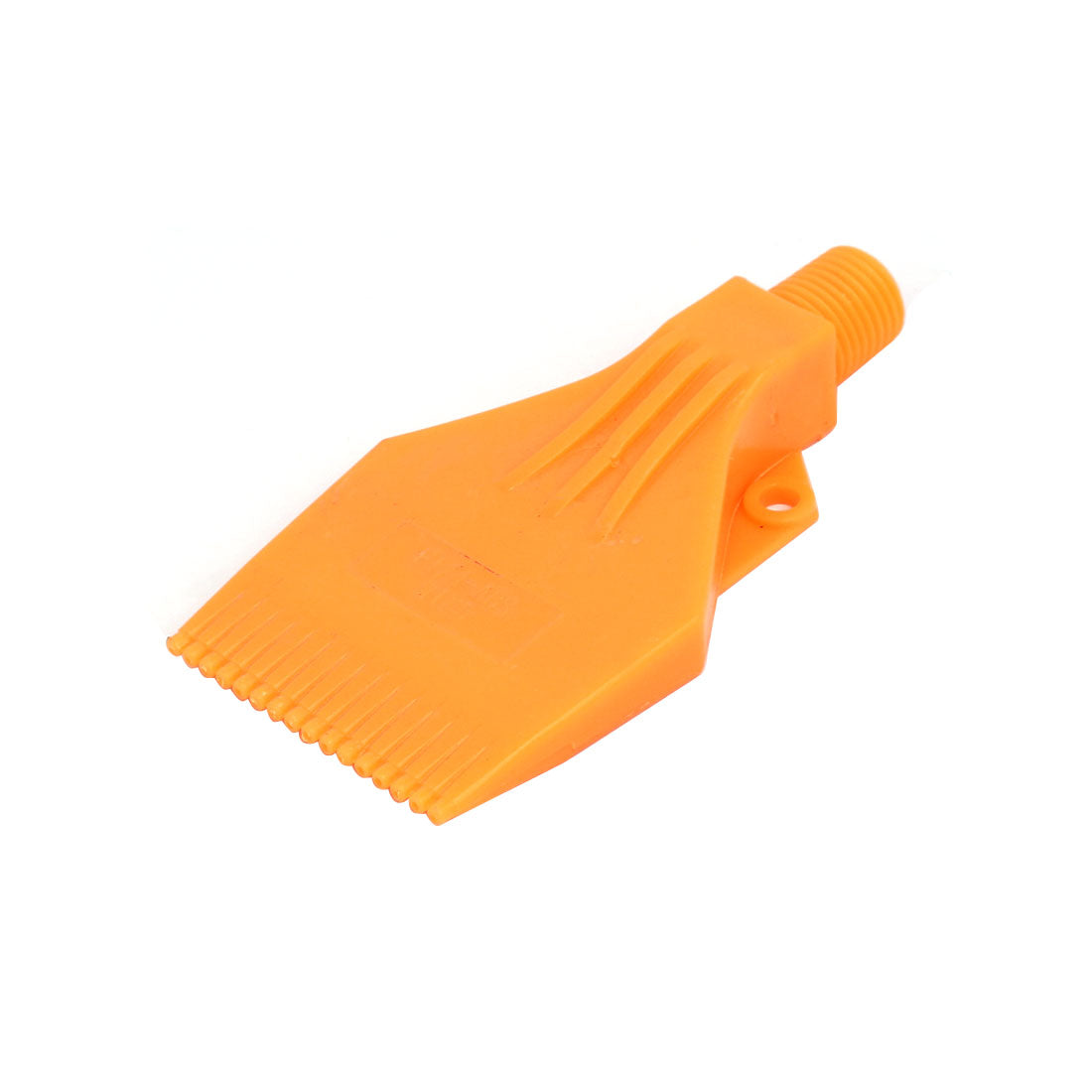 uxcell Uxcell 1/4BSP Male Thread ABS Double Hole Air Blow Off Flat Jet Nozzle Orange