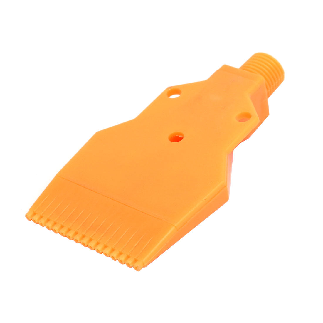 uxcell Uxcell 1/4BSP Male Thread ABS Three Holes Air Blow Off Flat Jet Nozzle Orange