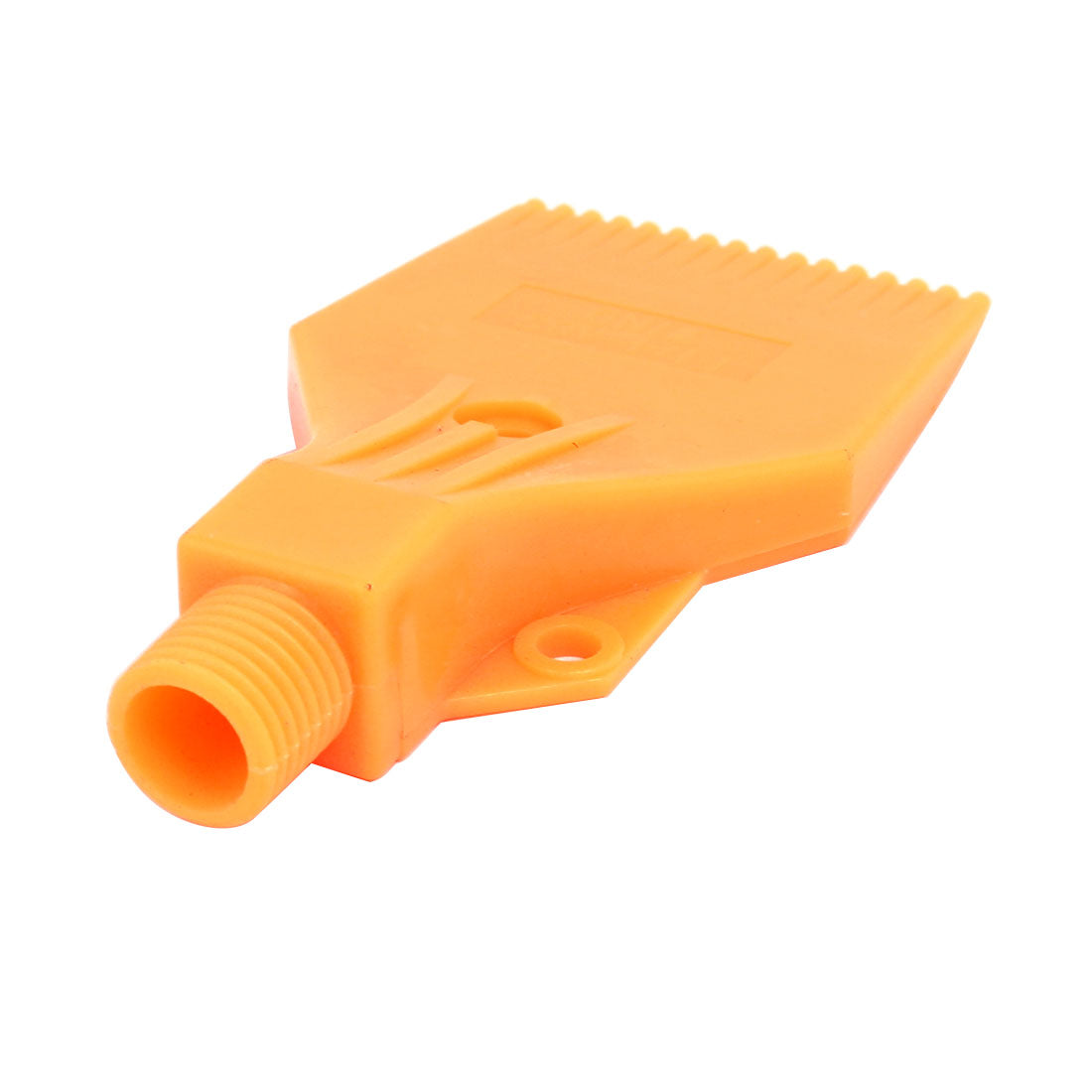 uxcell Uxcell 1/4BSP Male Thread ABS Three Holes Air Blow Off Flat Jet Nozzle Orange