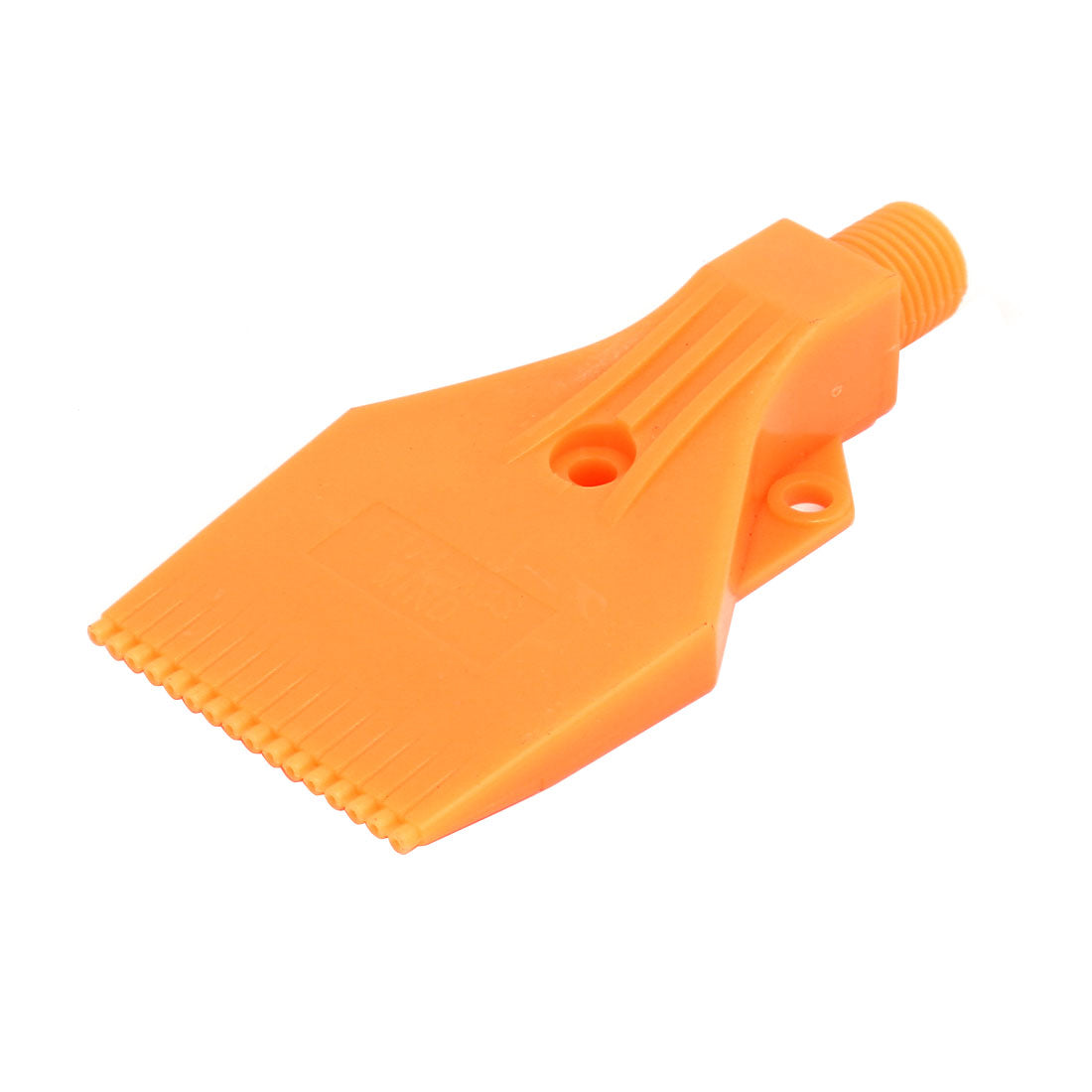 uxcell Uxcell 1/4BSP Male Thread ABS Three Holes Air Blow Off Flat Jet Nozzle Orange