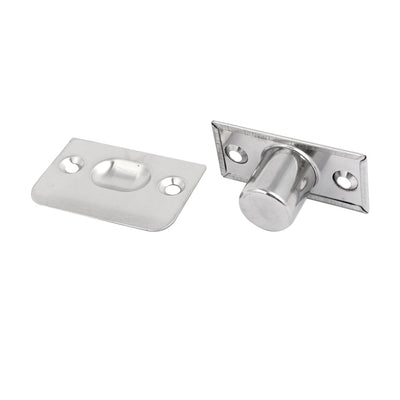 Harfington Uxcell 3 Pcs Household Metal Door Cabinet Closet Ball Catch Latch Catcher Silver Tone