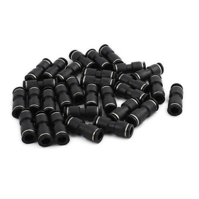 Harfington Uxcell 30Pcs Pneumatic Air 2 Way Quick Fitting Straight Push In Connector 8mm Tube Hose