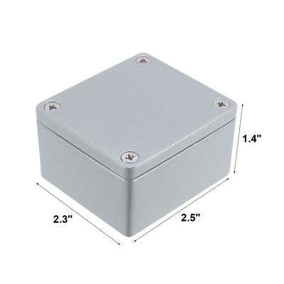 Harfington Uxcell 2.5"x2.3"x1.4" Aluminium Anschlussdose Universal elektrische Gehäuse DE