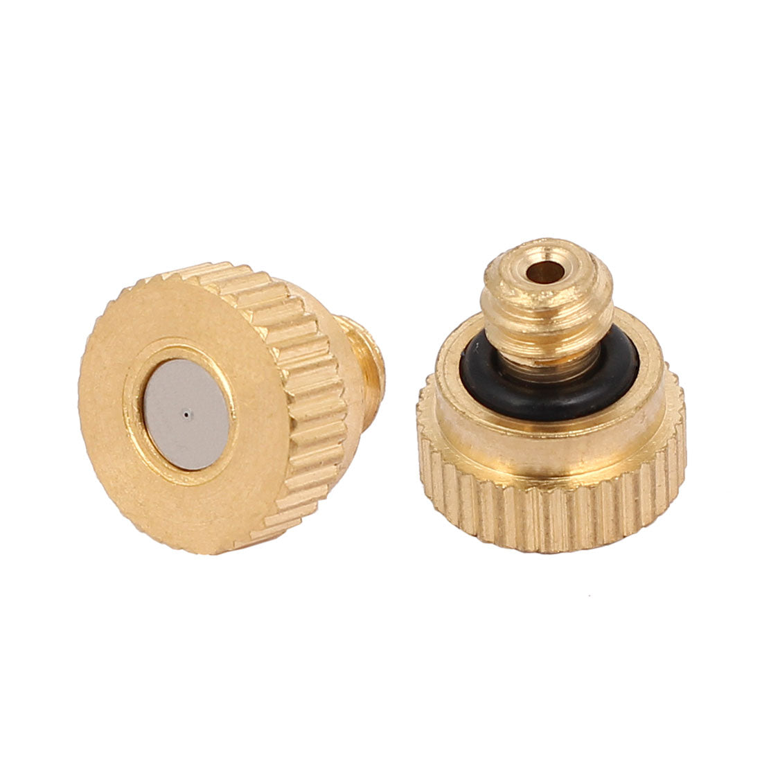 uxcell Uxcell 10stk. Messing Nebel Düse Sprinklerkopf Gold Ton 0,15mm Öffnung Durchm 9mm Länge de