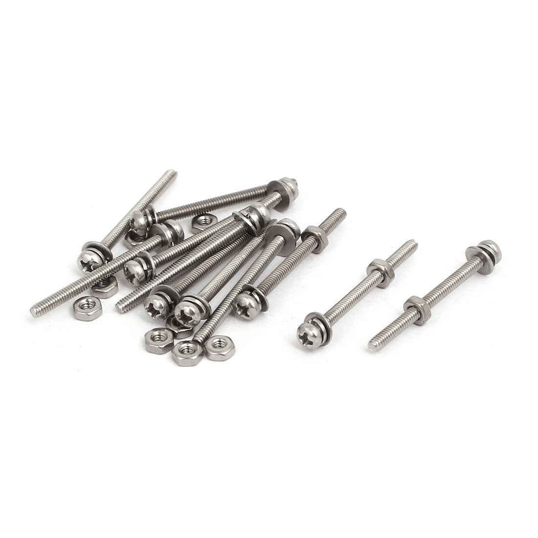 uxcell Uxcell 12 Sets Schraube M2x25mm 304 Edelstahl Kreuz Flacher Kopf Bolzen mit Dichtung DE de