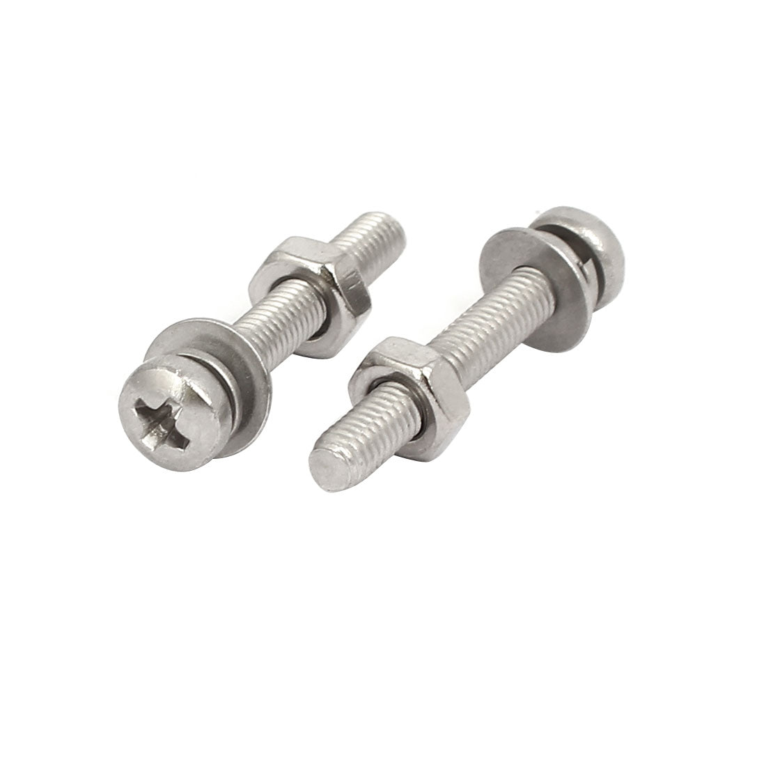 uxcell Uxcell 35 Sets Schraube M3x20mm 304 Edelstahl Kreuz Flacher Kopf Mutter mit Dichtung DE de