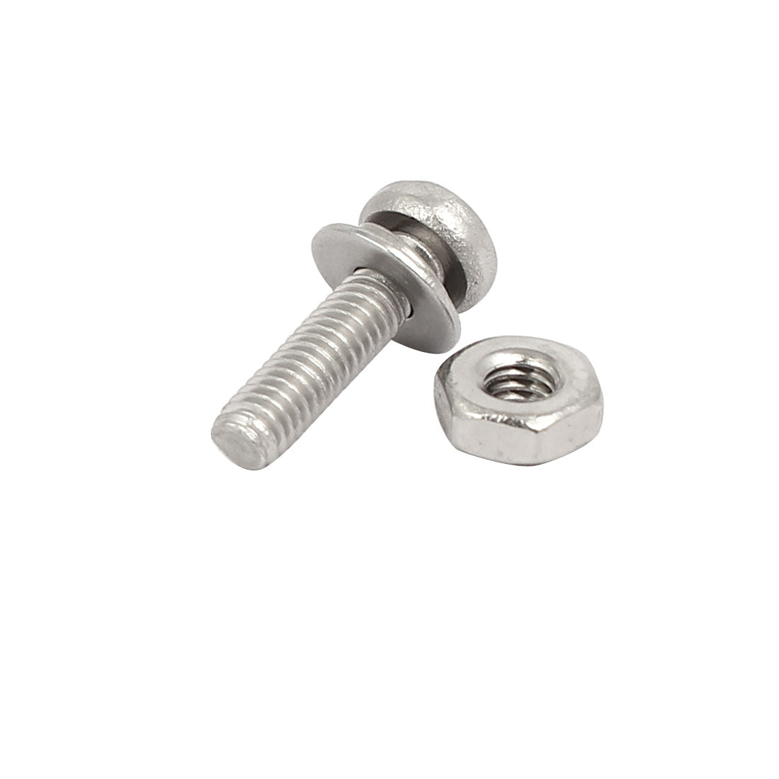 uxcell Uxcell 45 Sätze M2.5x10mm 304 Edelstahl Kreuzschlitz Flachkopfschraube Muttern Scheibe DE de