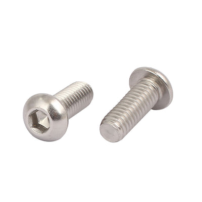 Harfington Uxcell M6x16mm 316 Stainless Steel Pan Head Hex Socket Cap Screws 6pcs