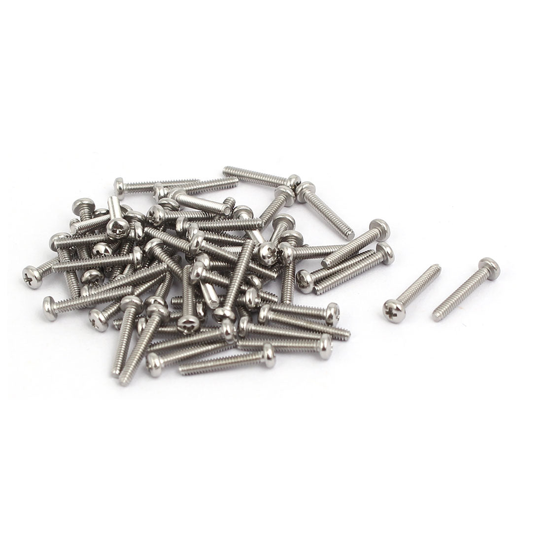 uxcell Uxcell 60pcs M1.6x10mm 316 Edelstahl Kreuzschlitzschraube Flachkopf Maschinen Bolzen DE de