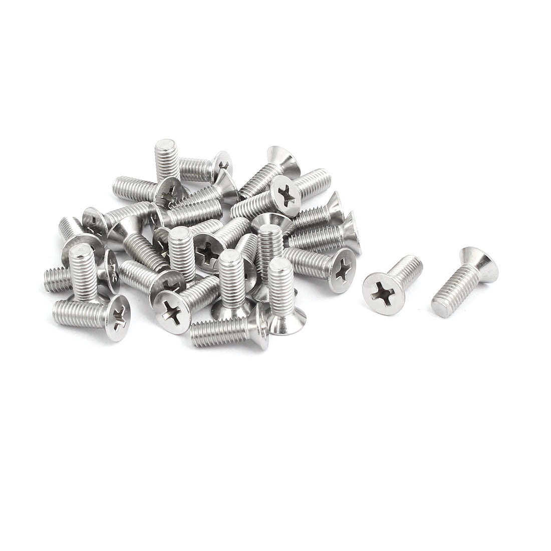 uxcell Uxcell 30pcs M5x14mm 316 Edelstahl Kreuzschlitzschraube Senkkopf Maschinenschraube DE de