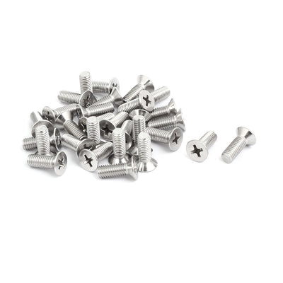 Harfington Uxcell 30pcs M5x14mm 316 Edelstahl Kreuzschlitzschraube Senkkopf Maschinenschraube DE de