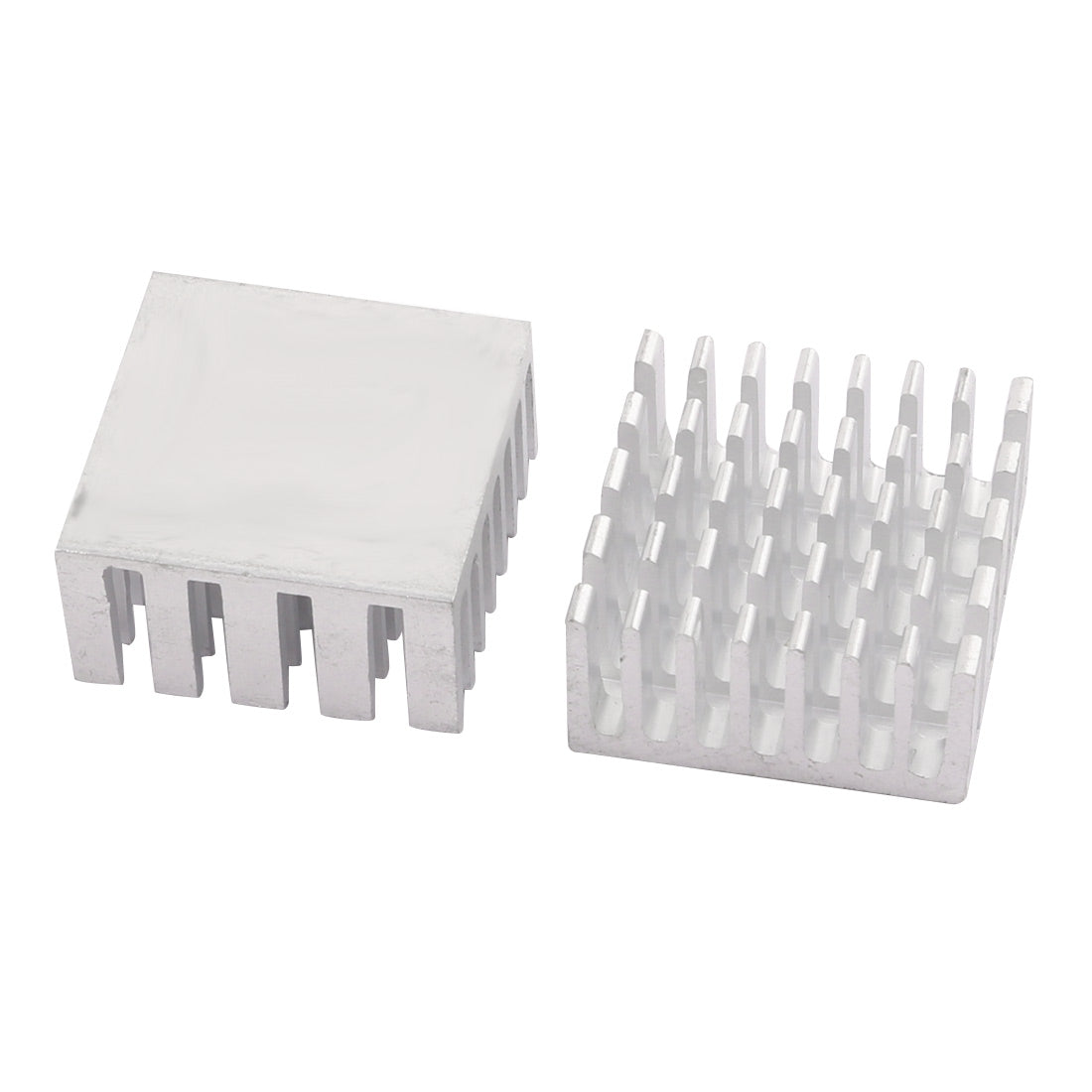 uxcell Uxcell 15Pcs 20mm x 20mm x 10mm Aluminum Heatsink Heat Diffuse Cooling Fin Silver Tone