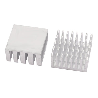 Harfington Uxcell 15Pcs 20mm x 20mm x 10mm Aluminum Heatsink Heat Diffuse Cooling Fin Silver Tone