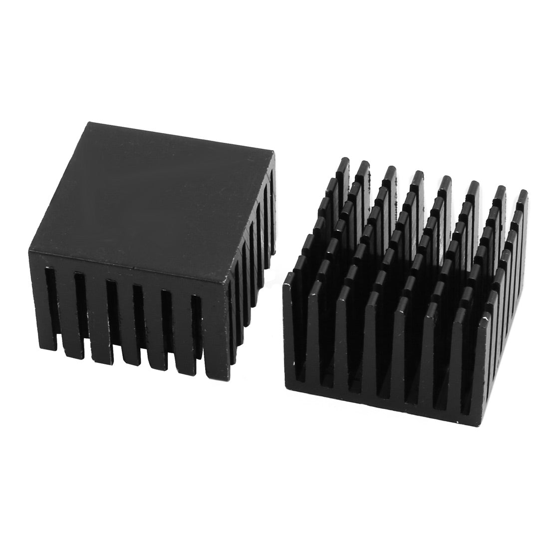 uxcell Uxcell 4Pcs 28mm x 28mm x 20mm Aluminum Heatsink Heat Diffuse Cooling Fin Black