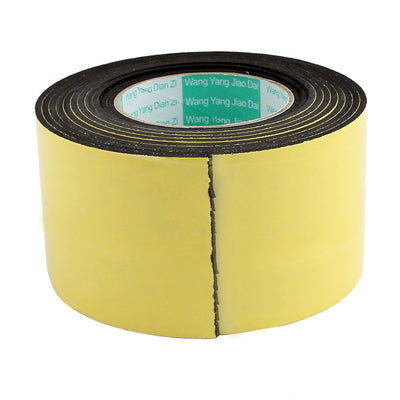 Harfington Uxcell 4M x 80mm x 3mm Single-side Adhesive Shockproof EVA Sponge Foam Tape Yellow