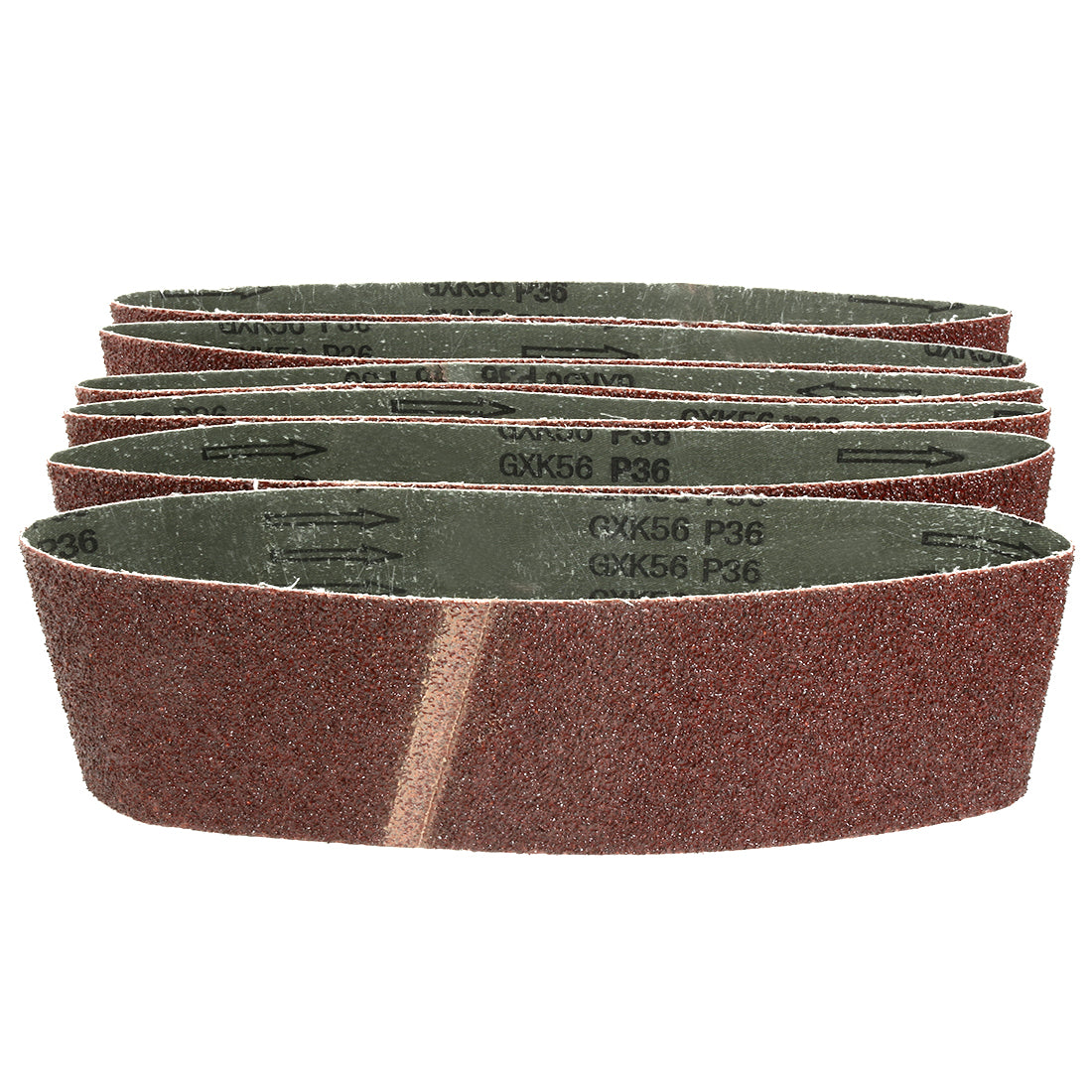 uxcell Uxcell 4-Inch x 24-Inch Aluminum Oxide Sanding Belt 36 Grits Lapped Joint 6pcs