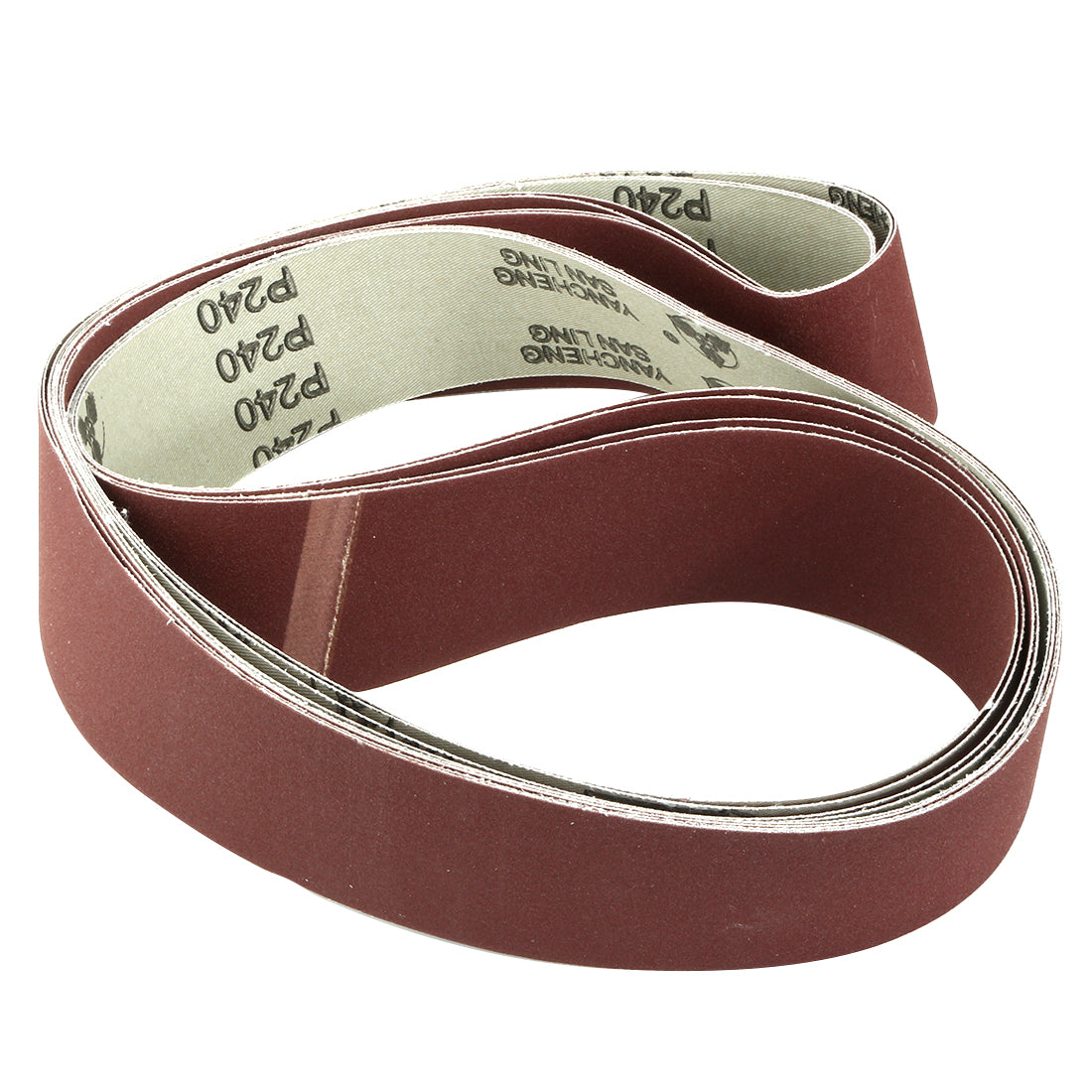 uxcell Uxcell 2-Inch x 72-Inch Aluminum Oxide Sanding Belt 240 Grits Lapped Joint 4pcs