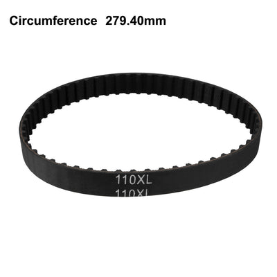 Harfington Uxcell 110XL Rubber Timing Belt Synchronous Closed Loop Timing Belt Pulleys 10mm Width