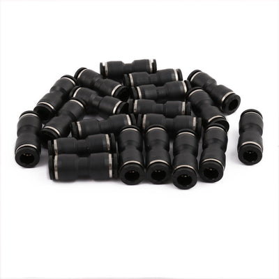 Harfington Uxcell 20Pcs Straight Push in Pneumatic Air Quick Fittings Connector for 8mm Tube Hose