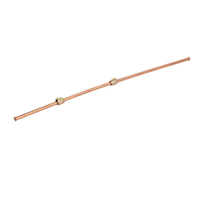 Harfington Uxcell G1/8 Hex Nut 400 Length Air Compressor Exhaust Tube Replacement Copper Tone