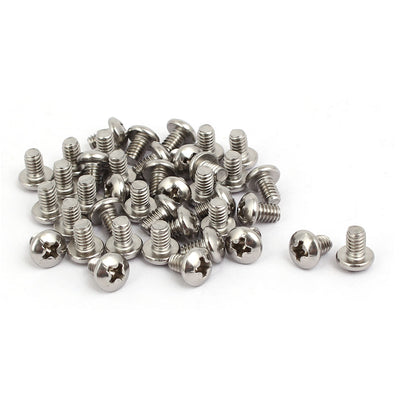 Harfington Uxcell 8#-32x1/4-inch 304 Stainless Steel Phillips Pan Head Bolts Machine Screws 40PCS