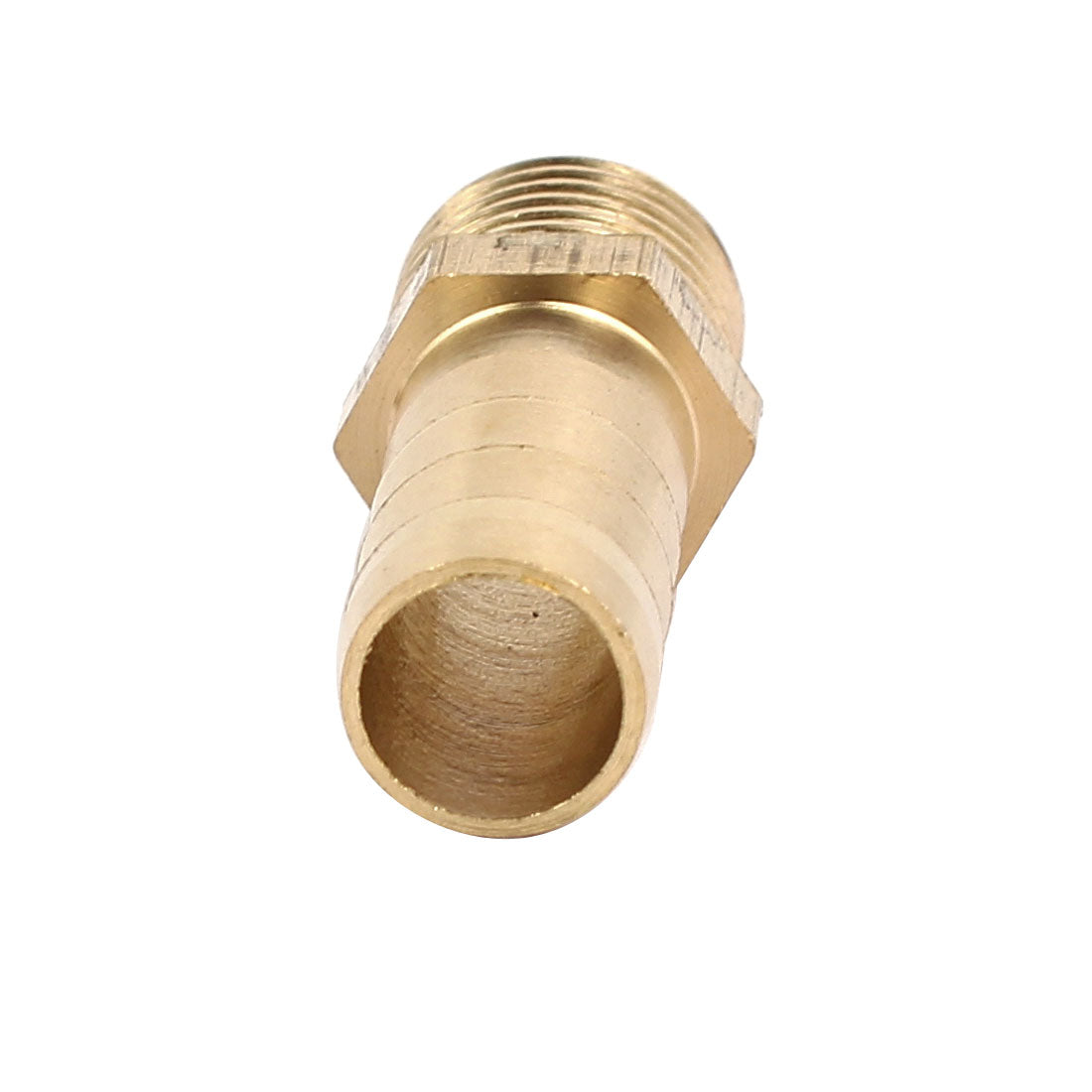 uxcell Uxcell 1/4BSP Male Thread 10mm Inner Dia Brass Hose Barb Coupler Fitting Connector 5pcs