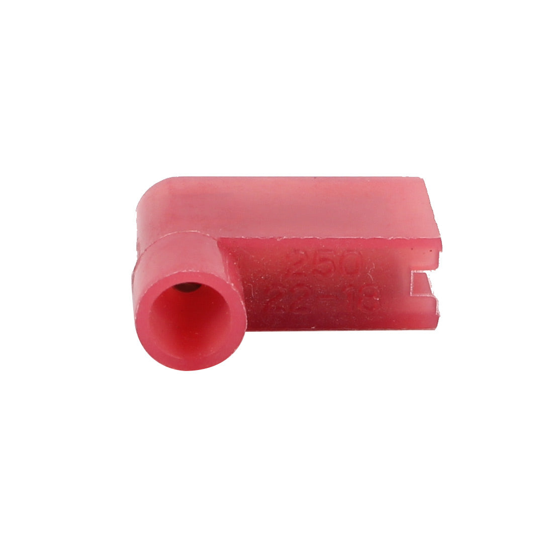 uxcell Uxcell 10Pcs Flag Crimp Terminals Female Nylon Fully Insulated Wire Connectors Red