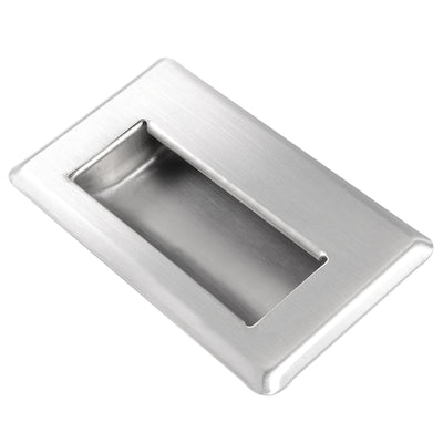 Harfington Uxcell 4-3/4" x 2-3/4" Recessed Type Flush Pull Door Handle 304 Stainless Steel