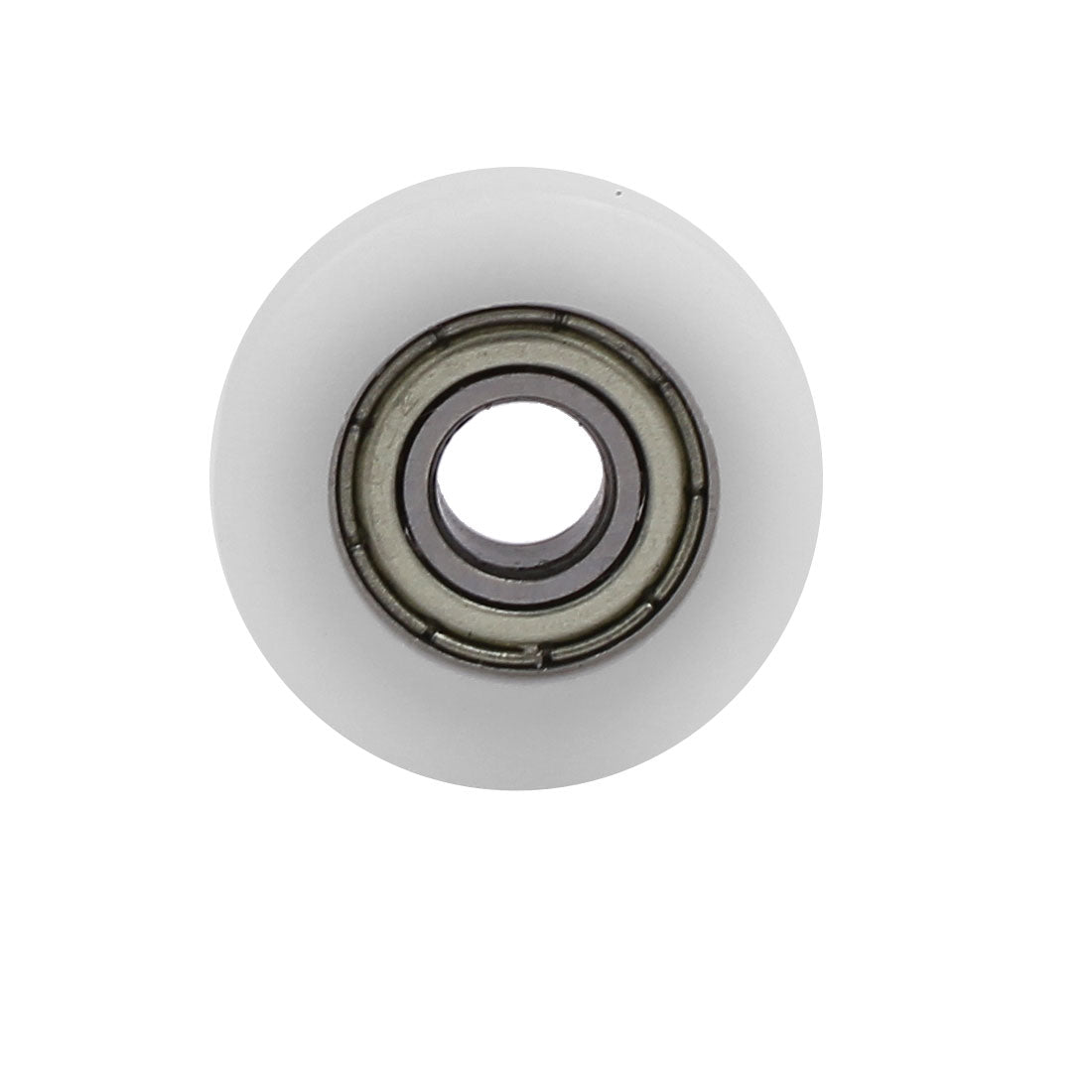 uxcell Uxcell 22mmx6mmx7mm Nylon U Groove Bearing Pulley Sliding Converyor Wheel White 2pcs