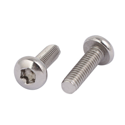 Harfington Uxcell M6x20mm 304 Stainless Steel Button Head Torx Socket Cap Screws Fasteners 15pcs