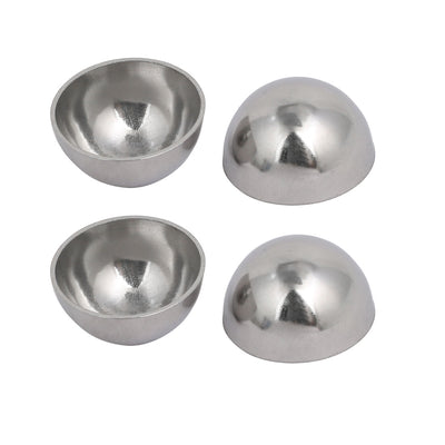 Harfington Uxcell 4 Stück 25mm OD 1mm Dicke 304 Edelstahl Hohlraum Halb runde Geländer Kugel