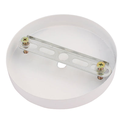 Harfington Uxcell 120mmx20mm Ceiling Plate Chassis Disc Round Base Pendant Light Accessories White