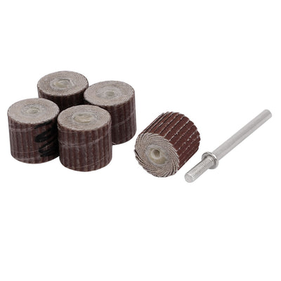 Harfington Uxcell 400 Grit 13mm Dia Sandpaper Flap Sanding Wheel Grinding Polishing Tool 15pcs