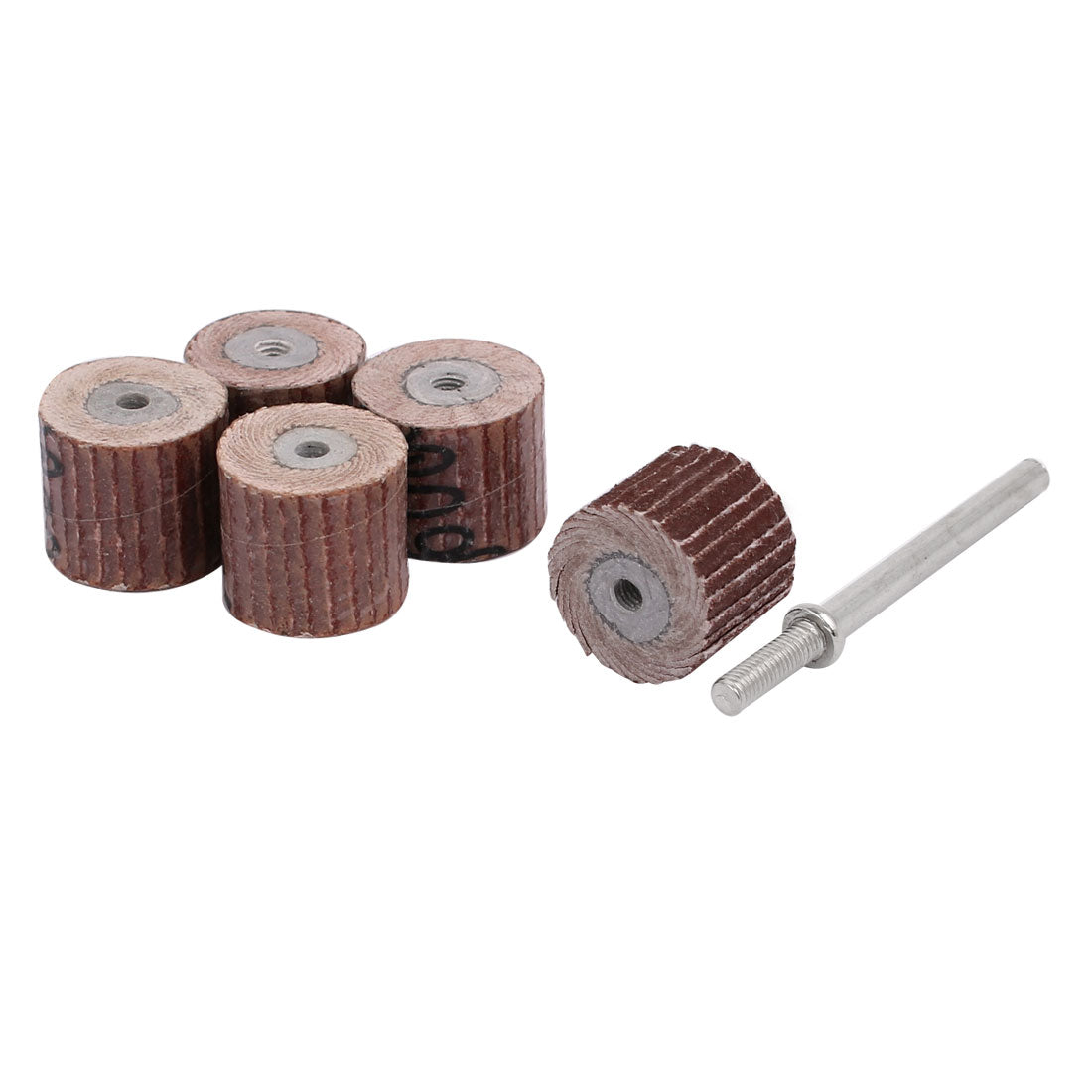 uxcell Uxcell 600 Grit 13mm Dia Sandpaper Flap Sanding Wheel Grinding Polishing Tool 15pcs