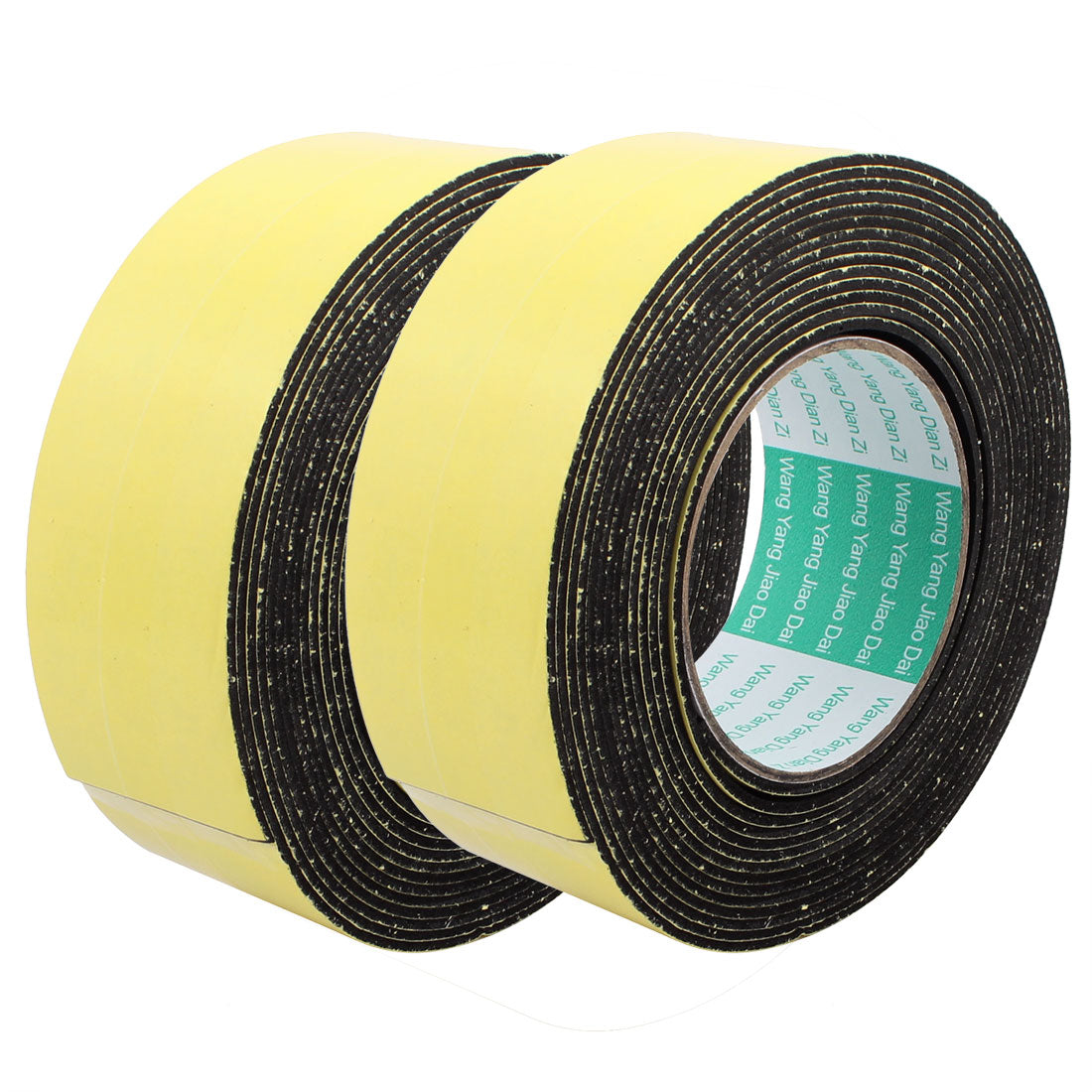 uxcell Uxcell 2Pcs 50mm Width 2mm Thickness EVA Single Side Sponge Foam Tape 5 Meters Length