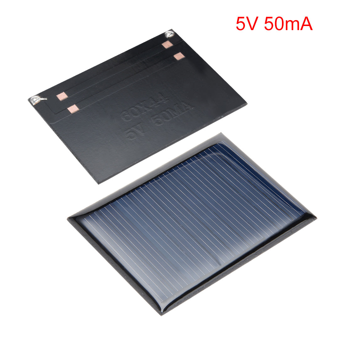 uxcell Uxcell 5Pcs 5V 50mA Poly Mini Solar Cell Panel Module DIY for Phone Light Toys Charger 60mm x 44mm