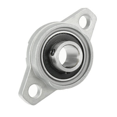 Harfington Uxcell 2pcs KFL001 12mm Bore, Zinc Alloy Pillow Block Flange Bearing, Self-Alignment