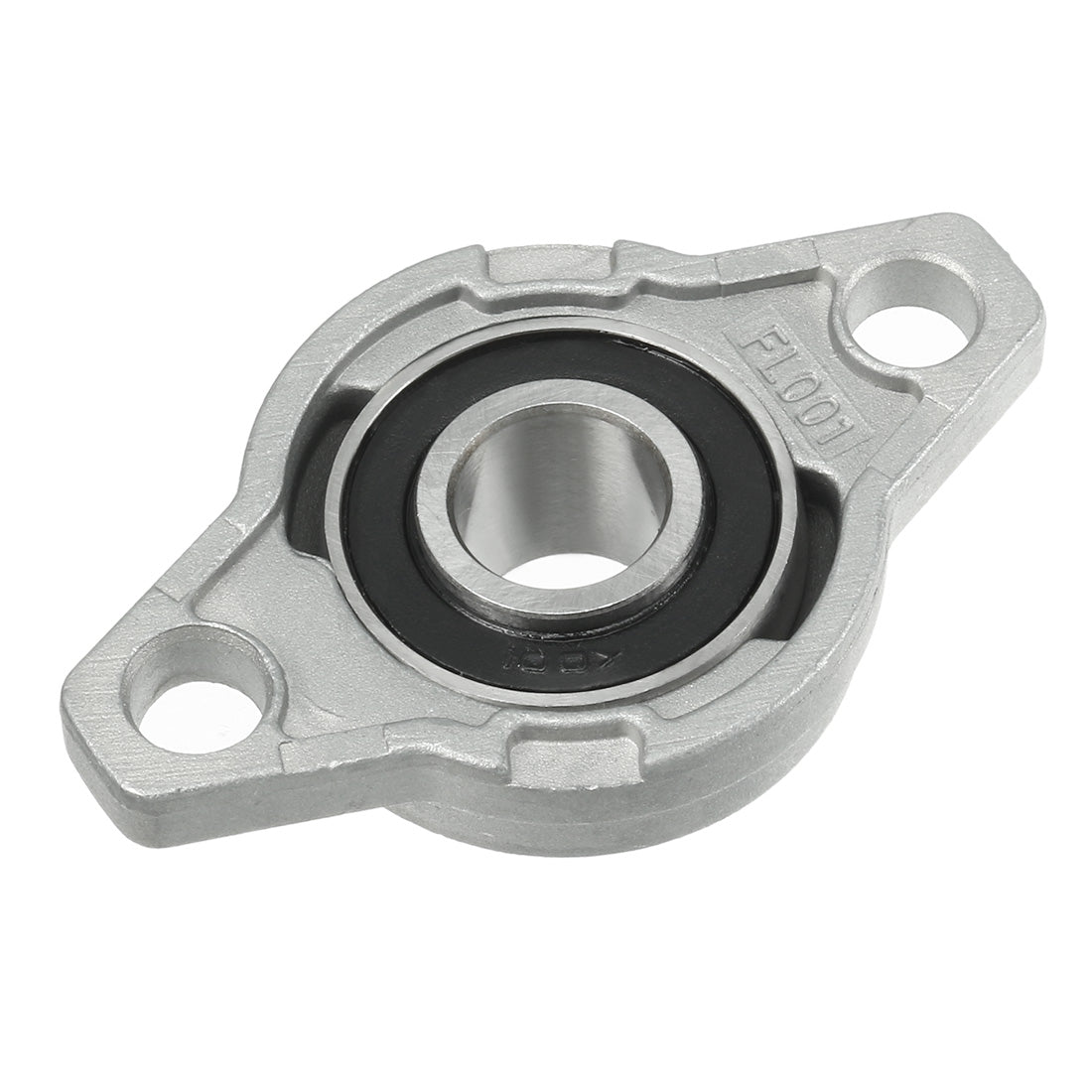 uxcell Uxcell 4pcs KFL001 12mm Bore, Zinc Alloy Pillow Block Flange Bearing, Self-Alignment