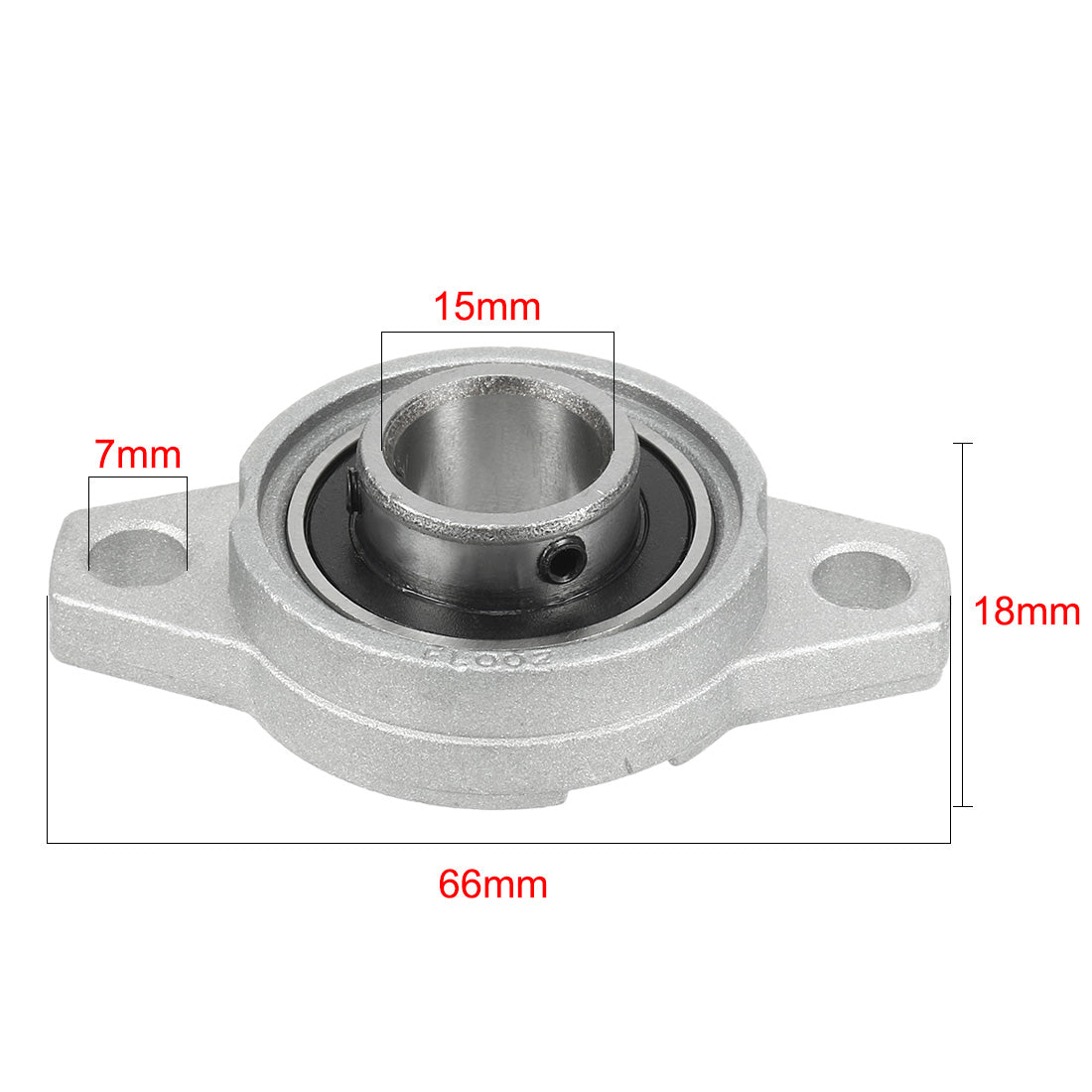 uxcell Uxcell 2stk. KFL002 Zinklegierung Selbstausrichtende Pendellager Flanschlager 15mm