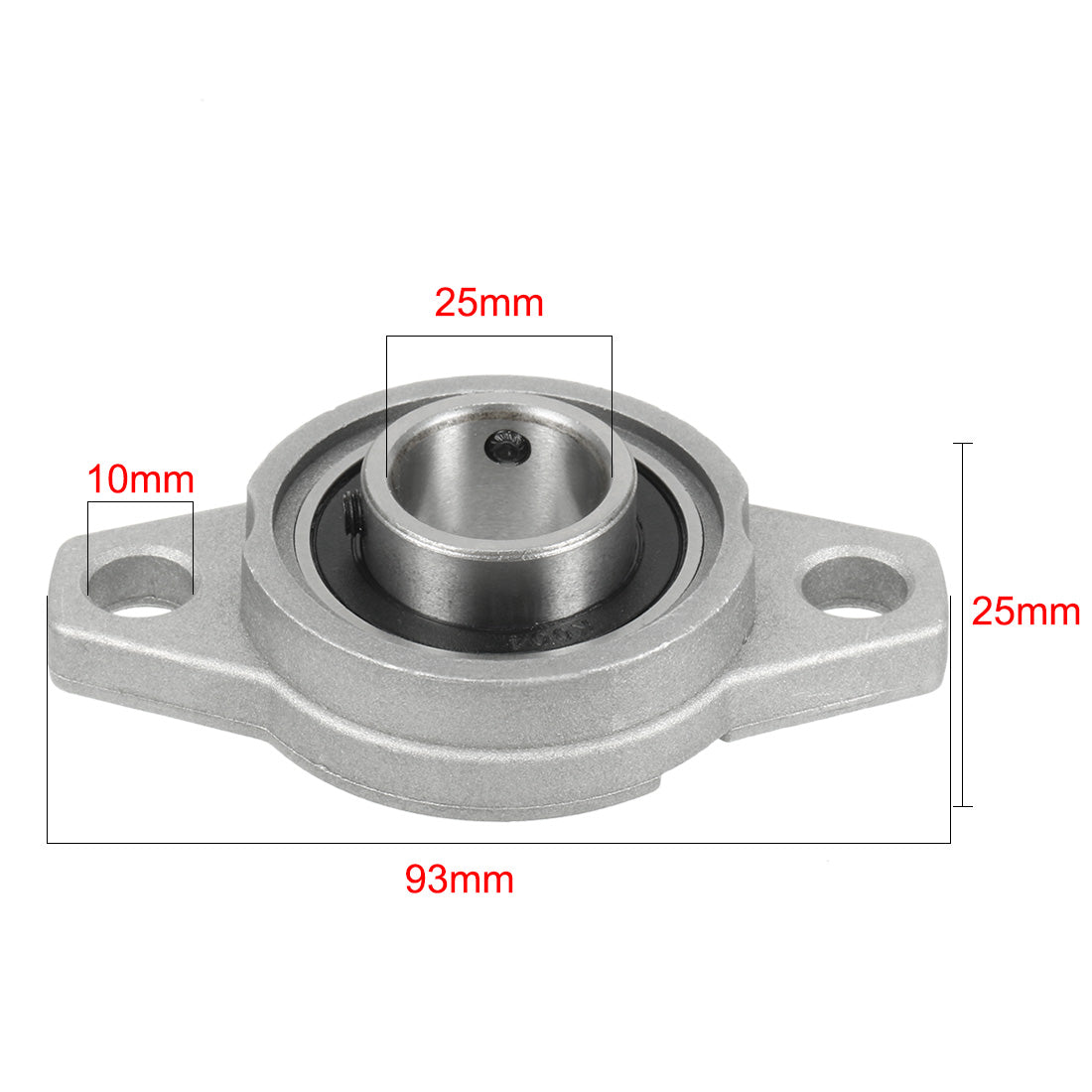 uxcell Uxcell KFL005 25mm Zinklegierung Selbstausrichtung Stehlagerflansch Lager