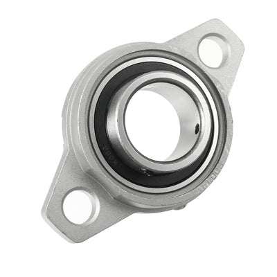 Harfington Uxcell KFL006 30mm Bore, Zinc Alloy Pillow Block Flange Bearing, Self-Alignment