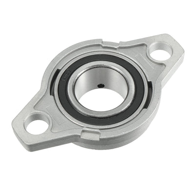 Harfington Uxcell KFL006 30mm Bore, Zinc Alloy Pillow Block Flange Bearing, Self-Alignment