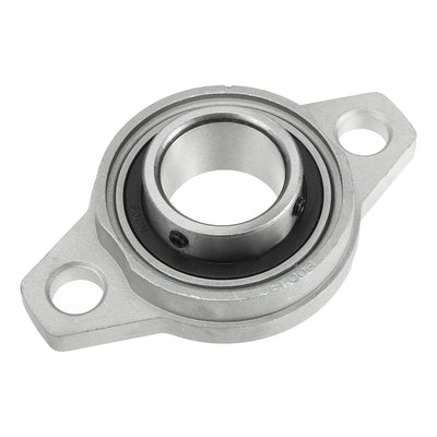 Harfington Uxcell KFL006 30mm Bore, Zinc Alloy Pillow Block Flange Bearing, Self-Alignment