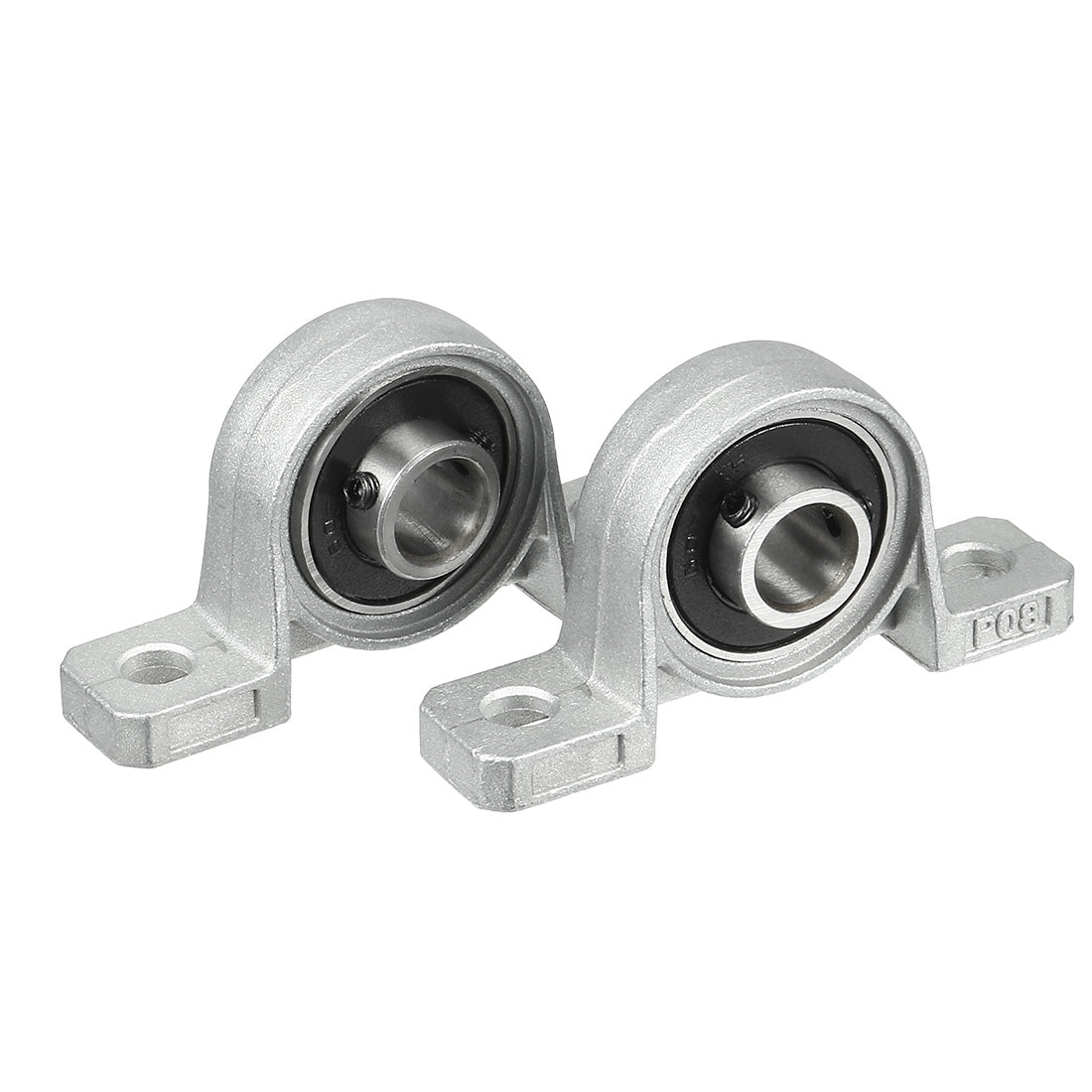 uxcell Uxcell 4pcs KP08 8mm Bore Zinc Alloy Inner Ball Mounted Pillow Block Insert Bearing