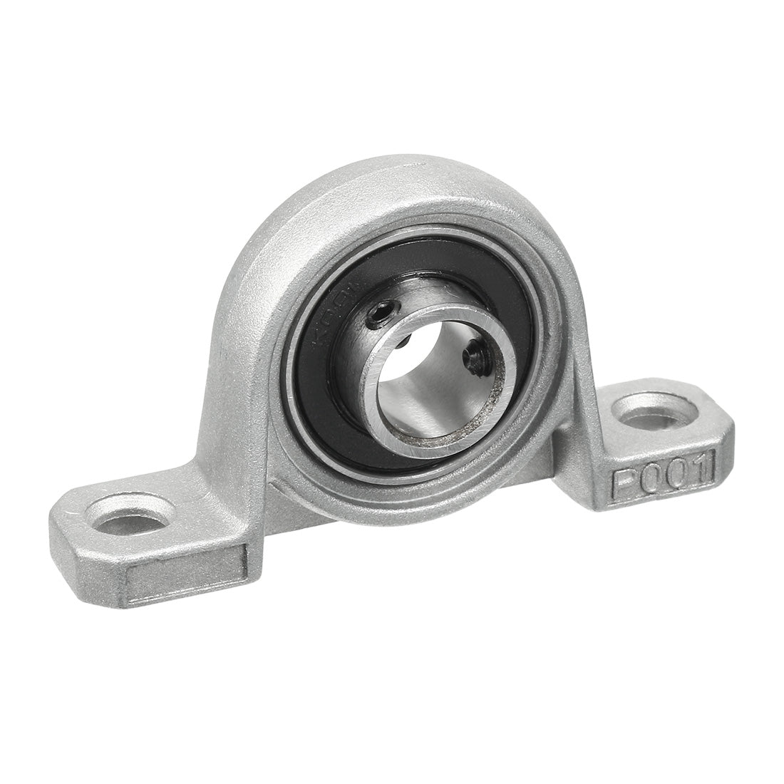 uxcell Uxcell 4pcs KP001 12mm Bore Self-Aligning Zinc Alloy Inner Self-AligningBall Mounted Pillow Block Insert Bearing