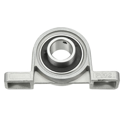 Harfington Uxcell 2pcs KP002 15mm Bore Zinc Alloy Inner Ball Mounted Pillow Block Insert Bearing